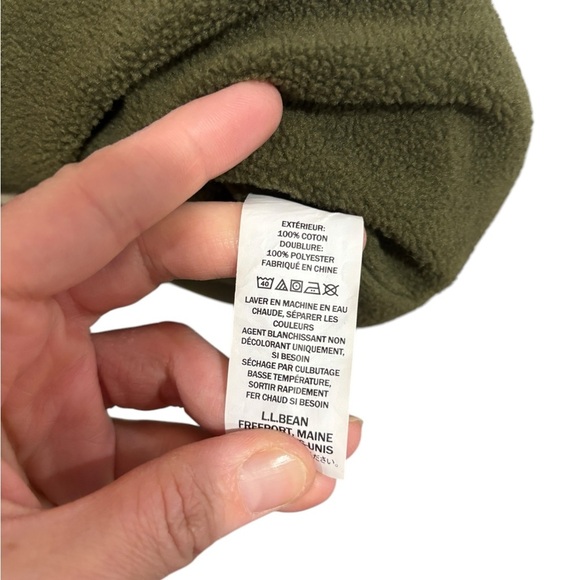 LL Bean Plaid Hooded Flannel Shirt Shacket Fleece Lined Button Down Men’s Medium - Picture 5 of 9